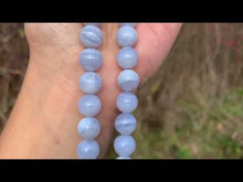 Charger et lire la vidéo dans la visionneuse de la Galerie, Perles en agate blue lace entre 6 et 10mm ABLD
