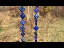 Charger et lire la vidéo dans la visionneuse de la Galerie, Perles en lapis-lazuli, forme carré