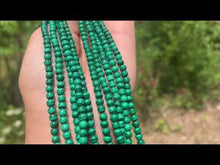 Charger et lire la vidéo dans la visionneuse de la Galerie, Perles en malachite 4mm