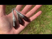 Charger et lire la vidéo dans la visionneuse de la Galerie, Pendule en obsidienne noire