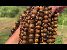 Charger et lire la vidéo dans la visionneuse de la Galerie, Perles en oeil de tigre entre 4 et 18mm OTU