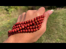 Charger et lire la vidéo dans la visionneuse de la Galerie, Perles en jaspe rouge entre 4 et 10mm JRD