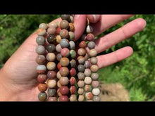 Charger et lire la vidéo dans la visionneuse de la Galerie, Perles en jaspe polychrome entre 4 et 12mm