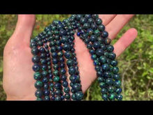Charger et lire la vidéo dans la visionneuse de la Galerie, Perles en azurite - malachite entre 4 et 8mm