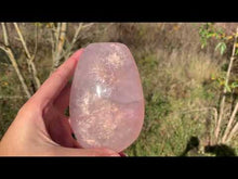 Charger et lire la vidéo dans la visionneuse de la Galerie, VENDU Bloc en quartz rose 5