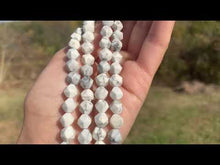 Charger et lire la vidéo dans la visionneuse de la Galerie, Perles en howlite, forme diamant entre 6 et 10mm