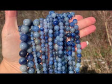 Charger et lire la vidéo dans la visionneuse de la Galerie, Perles en aventurine bleue entre 4 et 12mm