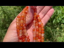 Charger et lire la vidéo dans la visionneuse de la Galerie, Perles en agate mélangée avec des cornalines entre 4 et 14mm