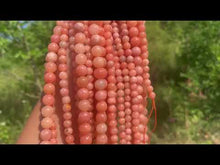 Charger et lire la vidéo dans la visionneuse de la Galerie, Perles en calcite orange entre 6 et 8mm