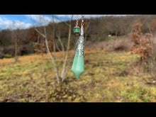 Charger et lire la vidéo dans la visionneuse de la Galerie, Pendule en aventurine verte