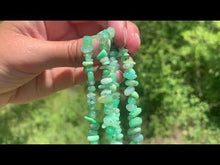Charger et lire la vidéo dans la visionneuse de la Galerie, Perles en chrysoprase, forme chips