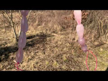 Charger et lire la vidéo dans la visionneuse de la Galerie, Perles en quartz rose, forme goutte facettées 12 x 26mm