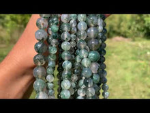 Charger et lire la vidéo dans la visionneuse de la Galerie, Perles en agate mousse entre 4 et 12mm