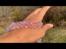 Charger et lire la vidéo dans la visionneuse de la Galerie, Perles en quartz rose facettées transparentes entre 4 et 12mm