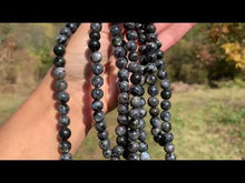 Charger et lire la vidéo dans la visionneuse de la Galerie, Perles en larvikite entre 4 et 12mm