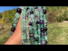 Charger et lire la vidéo dans la visionneuse de la Galerie, Perles en fluorite entre 4 et 12mm