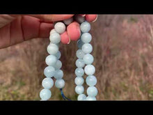 Charger et lire la vidéo dans la visionneuse de la Galerie, Perles en aigue-marine entre 4 et 12mm AMU