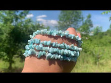 Charger et lire la vidéo dans la visionneuse de la Galerie, Perles en larimar, forme chips