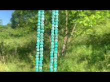 Charger et lire la vidéo dans la visionneuse de la Galerie, Perles en amazonite, forme carré facetté