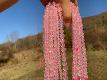 Charger l'image dans la galerie, Perles en quartz rose facettées transparentes entre 4 et 12mm