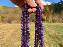 Charger l'image dans la galerie, Perles en améthyste, forme diamant entre 6 et 10mm