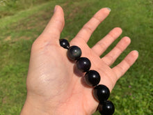 Charger l'image dans la galerie, Perles en obsidienne oeil céleste (arc-en-ciel) entre 6 et 20mm