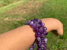 Charger l'image dans la galerie, Perles en améthyste chevrons entre 4 et 14mm ACU
