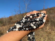 Charger l'image dans la galerie, Perles en jaspe zebré noir entre 4 et 12mm