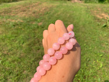 Charger l'image dans la galerie, Perles en quartz rose non transparentes entre 4 et 12mm QRD