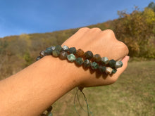 Charger l'image dans la galerie, Perles en agate indienne, forme diamant entre 6 et 10mm