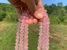Charger l'image dans la galerie, Perles en quartz rose transparentes entre 4 et 12mm QRU
