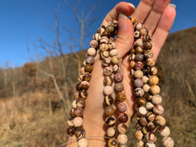 Charger l'image dans la galerie, Perles en jaspe zebré brun entre 4 et 12mm