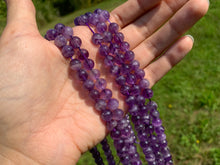 Charger l'image dans la galerie, Perles en améthyste chevrons entre 4 et 14mm ACU
