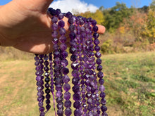 Charger l'image dans la galerie, Perles en améthyste, forme diamant entre 6 et 10mm