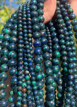 Charger l'image dans la galerie, Perles en azurite - malachite entre 4 et 8mm