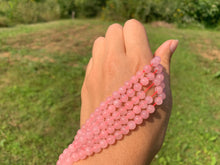 Charger l'image dans la galerie, Perles en quartz rose non transparentes entre 4 et 12mm QRD