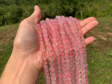 Charger l'image dans la galerie, Perles en quartz rose transparentes entre 4 et 12mm QRU