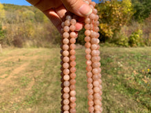 Charger l'image dans la galerie, Perles en pierre de lune pêche entre 4 et 10mm PLPD