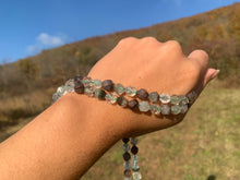 Charger l'image dans la galerie, Perles en quartz lodolite forme diamant entre 6 et 8mm