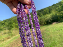 Charger l'image dans la galerie, Perles en améthyste chevrons entre 4 et 14mm ACU