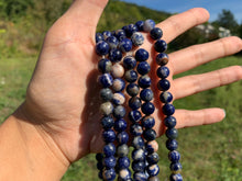 Charger l'image dans la galerie, Perles en sodalite entre 6 et 8mm ST