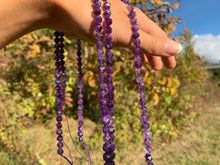 Charger l'image dans la galerie, Perles en améthyste, forme diamant entre 6 et 10mm