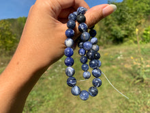 Charger l'image dans la galerie, Perles en sodalite entre 4 et 14mm SD