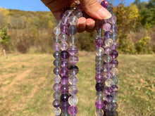 Charger l'image dans la galerie, Perles en fluorite / fluorine facettée entre 6 et 10mm