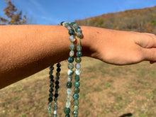 Charger l'image dans la galerie, Perles en agate mousse, forme ronde plate facettée