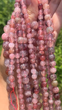 Charger l'image dans la galerie, Perles en quartz avec inclusions de piémontite entre 6 et 10mm QPT