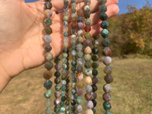 Charger l'image dans la galerie, Perles en agate indienne, forme diamant entre 6 et 10mm