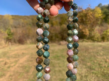 Charger l'image dans la galerie, Perles en agate indienne, forme diamant entre 6 et 10mm