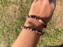 Charger l'image dans la galerie, Perles en rhodonite, forme disque plat 4 x 6mm