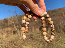 Charger l'image dans la galerie, Perles en jaspe zebré brun entre 4 et 12mm